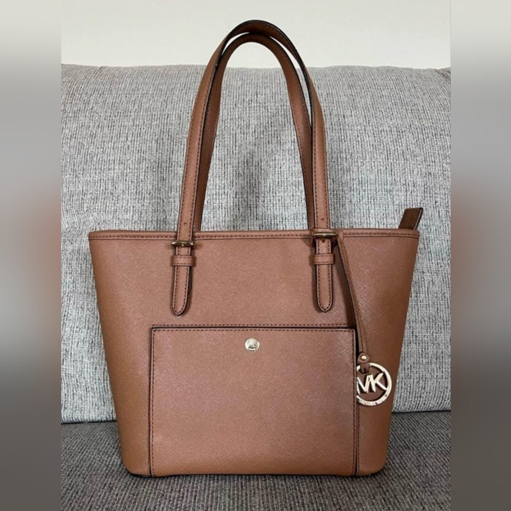 Michael Kors Jet Set Travel Small Saffiano Leather Tote Bag